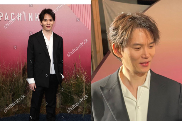 Han Joon Woo di Pachinko Premiere Los Angeles