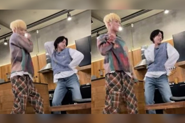 Jinu dan Yoon WINNER menari Cocaine Dance