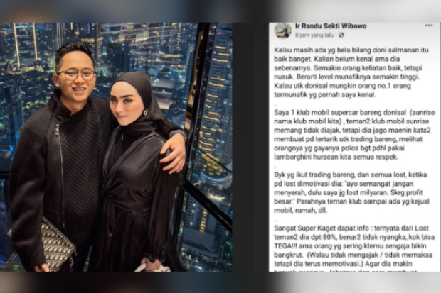 Pengakuan teman Doni Salmanan