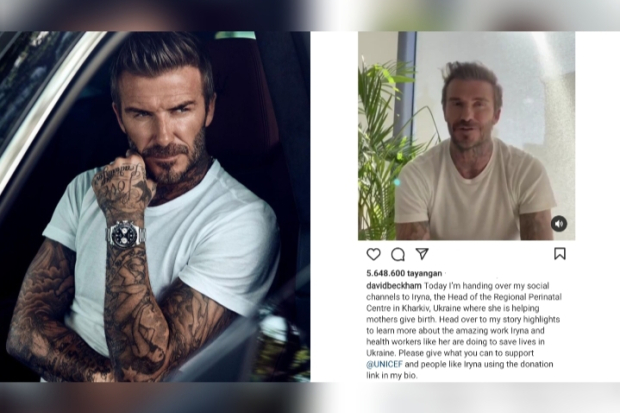 David Beckham Serahkan Akun Instagramnya