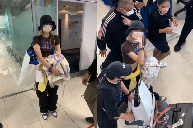 Lisa Blackpink di Bandara Suvarnabhumi