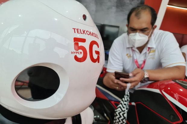 Telkomsel menyediakan layanan 5G selama pagelaran MotoGP 2022