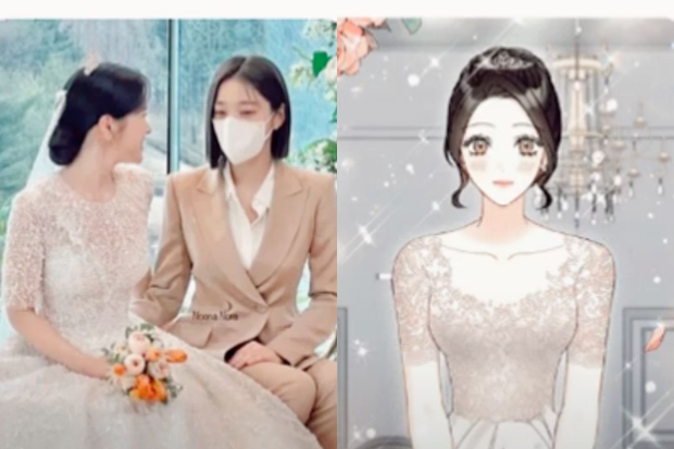 Jin Young Seo dengan pengantin wanita