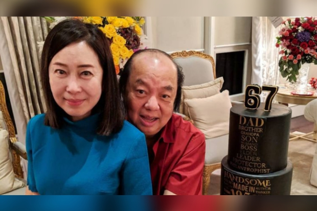 Dato Tahir dan Istri Rosy Riady