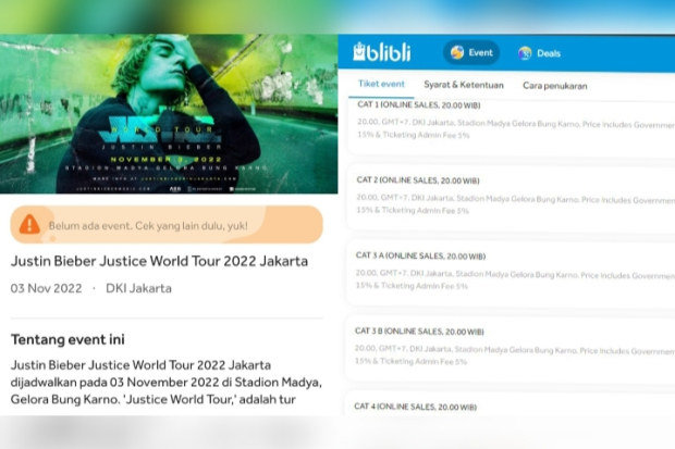 Tiket Konser Justin Bieber