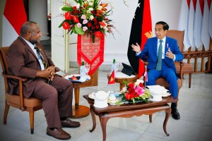 Presiden Joko Widodo bertemu PM Papua Nugini