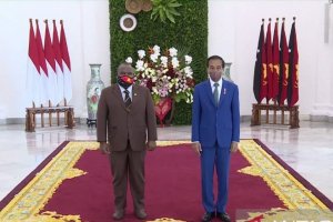 Presiden Joko Widodo menerima PM Papua Nugini