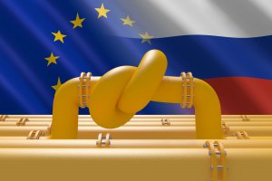 Ilustrasi gas Uni Eropa vs Rusia