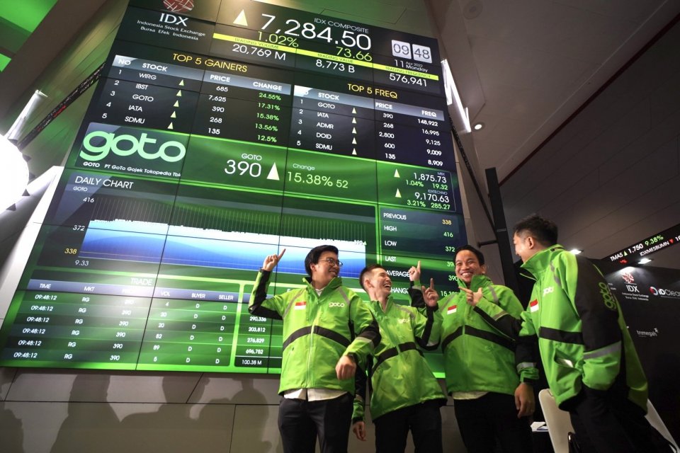 GoTo melepas sebanyak 46,7 miliar saham dan meraih dana IPO senilai Rp 15,8 triliun