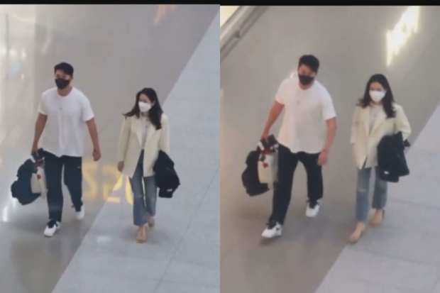 Hyun Bin dan Son Ye Jin di Bandara Incheon