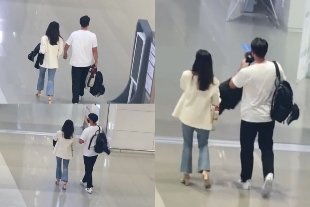 Hyun Bin dan Son Ye Jin di Bandara Incheon