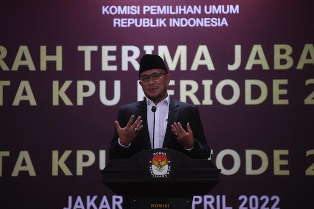 Ketua Komisi Pemilihan Umum (KPU) periode 2022-2027 Hasyim Asy'ari.