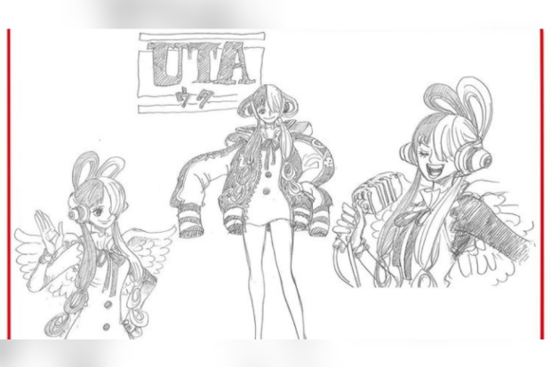 Sketsa Uta di film One Piece Film: Red