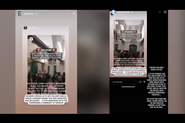 Gigi hadid dan Bella Hadid Bela Palestina