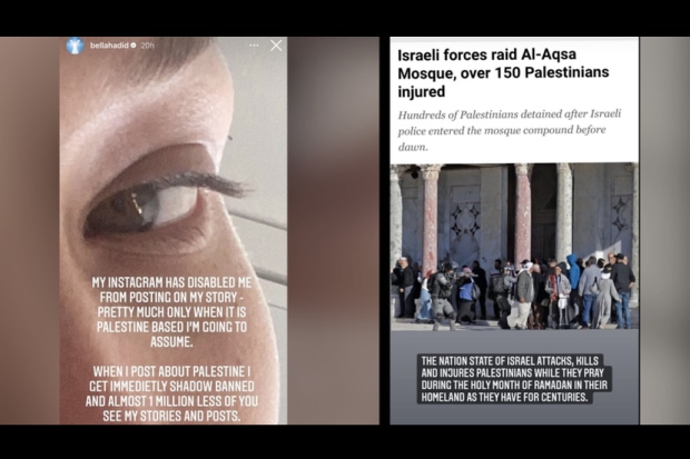 Instagram Bella Hadid kena shadow banned