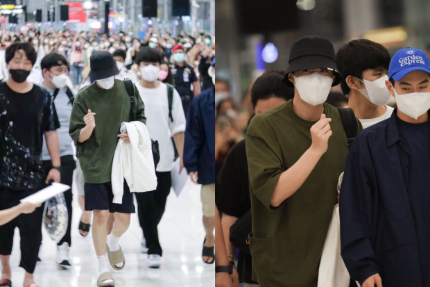 Kim Seon Ho di bandara Thailand