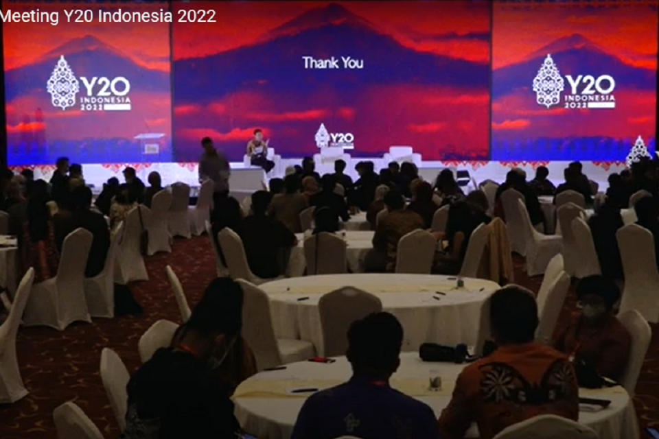 Suasana acara Pra-KTT Y20 kedua di Lombok, Minggu (24/4/2022)