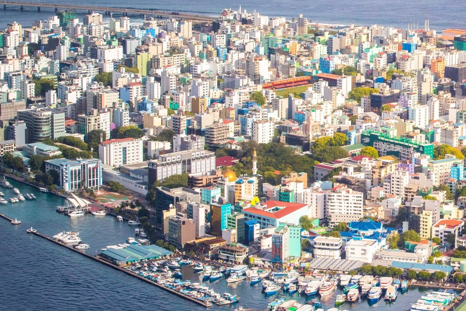 Tampilan Ibu Kota Male di Maldives, negara terkecil di Asia