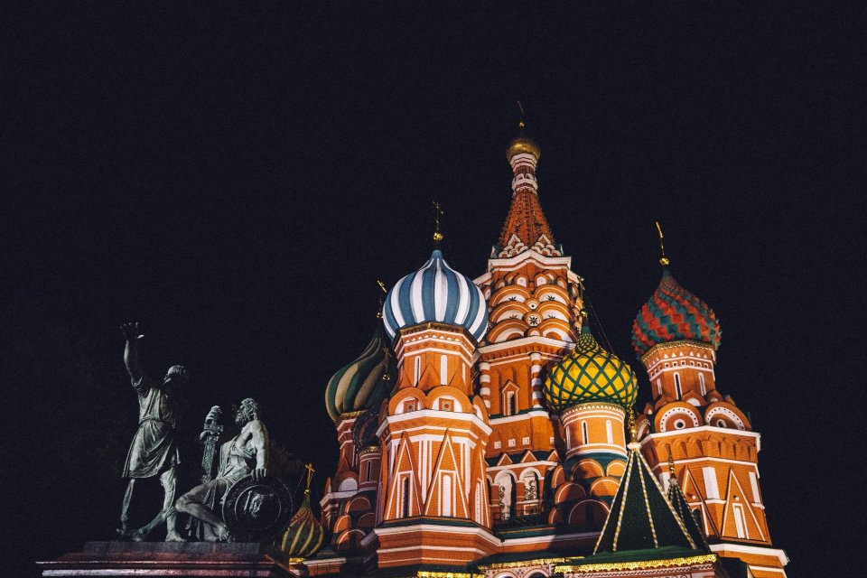 Ilustrasi. St. Basil Cathedral, Moscow, Rusia, negara terbesar di dunia berdasarkan luas wilayah.