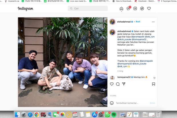 Jerome Polin berkunjung ke rumah Alshad Ahmad