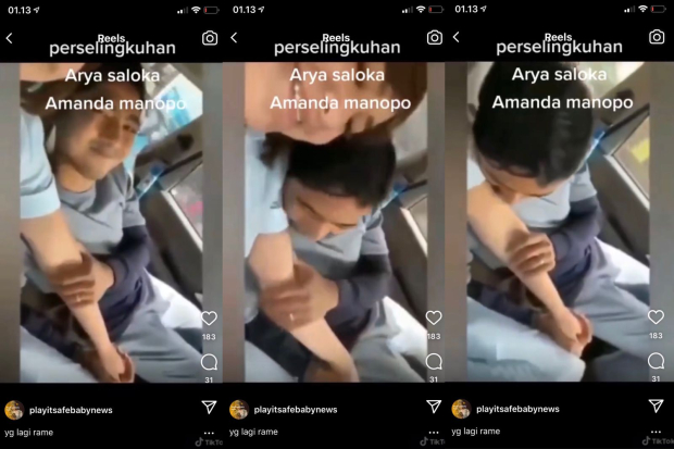 Viral video mesra Arya Saloka dan Amanda Manopo