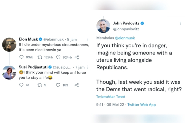 Tanggapan Cuitan Elon Musk