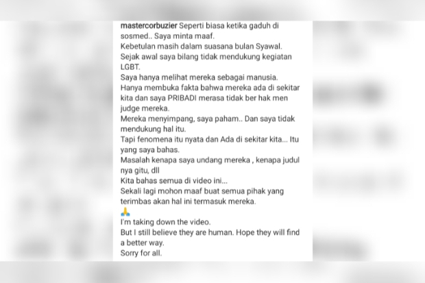 Permintaan Maaf Deddy Corbuzier