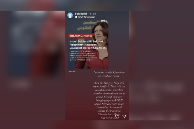 Bella Hadid Kesal Dengan Israel