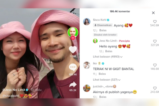 Jess No Limit dan Sisca Kohl Pacaran