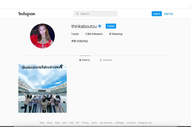 Akun Instagram Tzuyu TWICE
