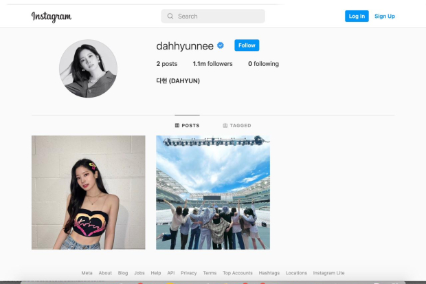 Akun Instagram Dahyun TWICE