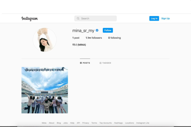 Akun Instagram Mina TWICE