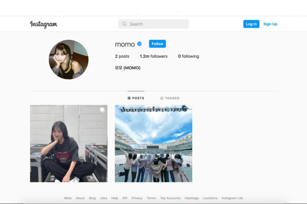 Akun Instagram Momo TWICE