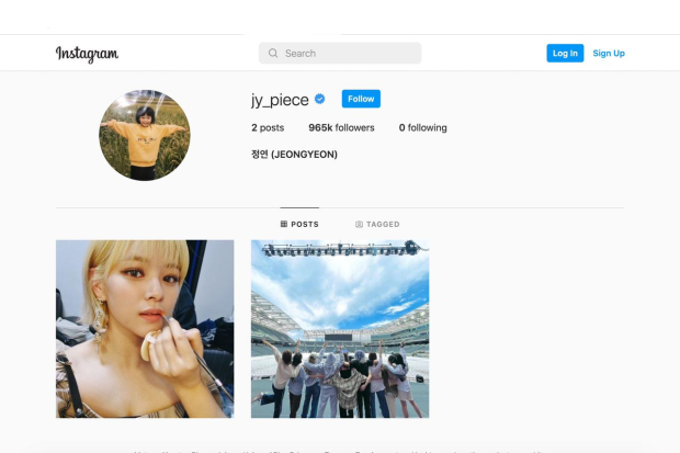 Akun Instagram Jeongyeon TWICE