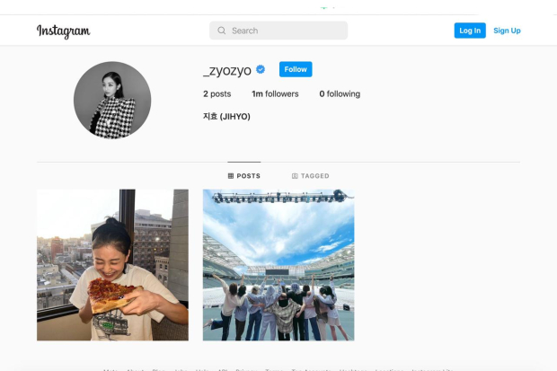 Akun Instagram Jihyo TWICE