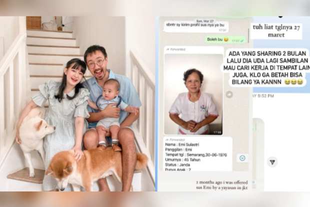 Vanessa Andrea alias Cherry Dreamy bersama suami dan anak