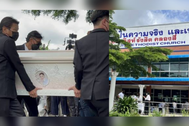 Proses kremasi jenazah Tangmo Nida