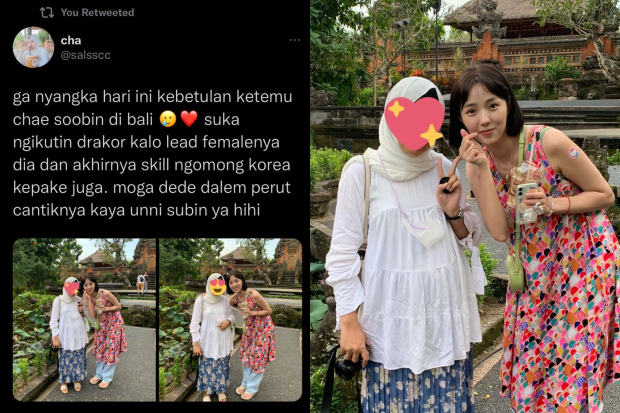 Penggemar Indonesia foto bareng Chae Soo Bin di Bali