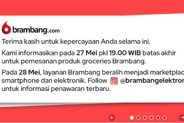 Startup Brambang.com menutup layanan e-groceries