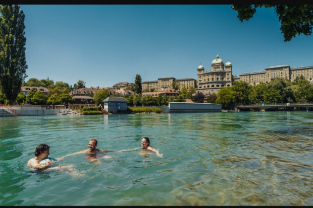 Sungai Aaree di Bern, Swiss