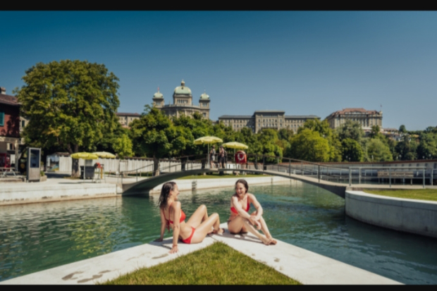 Sungai Aaree di Bern, Swiss