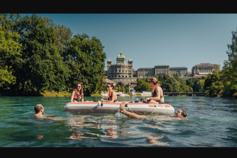 Sungai Aaree di Bern, Swiss