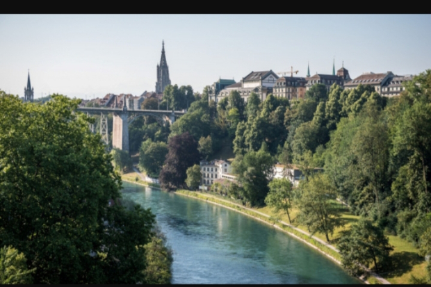 Sungai Aaree di Bern, Swiss