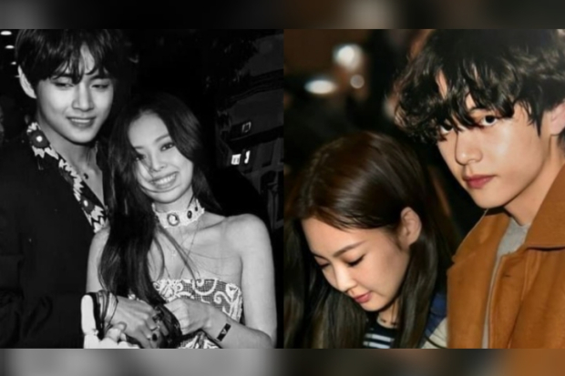 Foto editan fans V BTS dan Jennie Blackpink