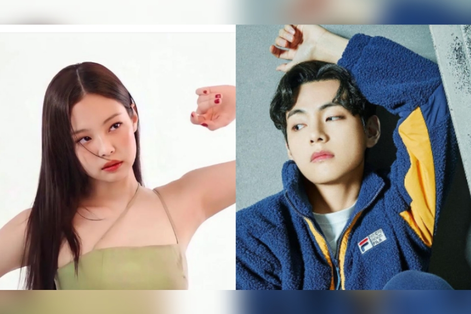 V BTS dan Jennie Blackpink