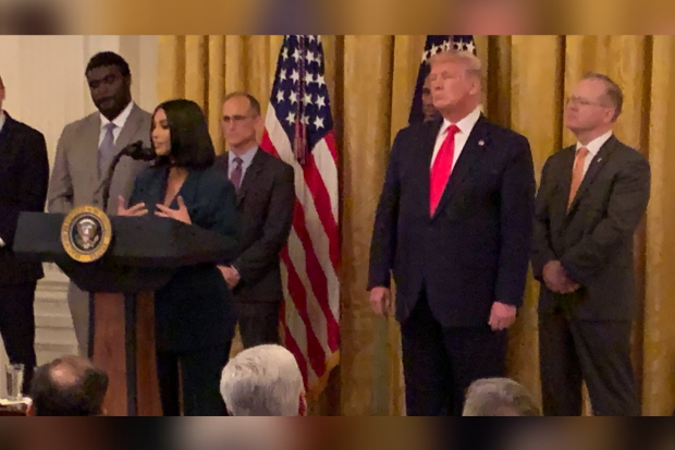 Kim Kardashian di White House