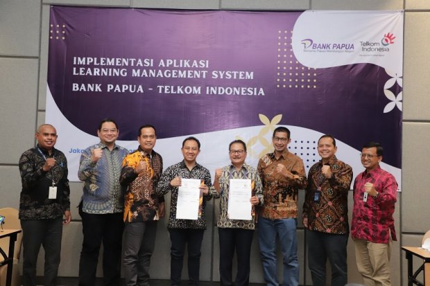 Bank Papua Manfaatkan Aplikasi LMS Telkom
