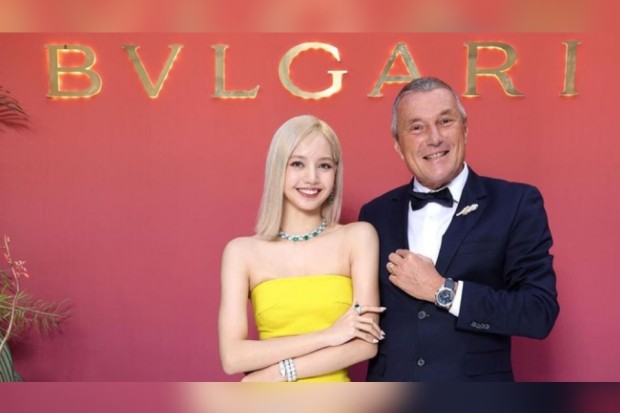 Lisa Blackpink dan J.C Babin, CEO Bvlgari