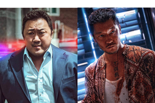 Ma Dong Seok dan Son Suk Ku di film The Roundup