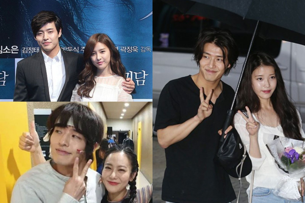 Kang Ha Neul bersama Kim So Eun, Lee Tae Eun dan IU
